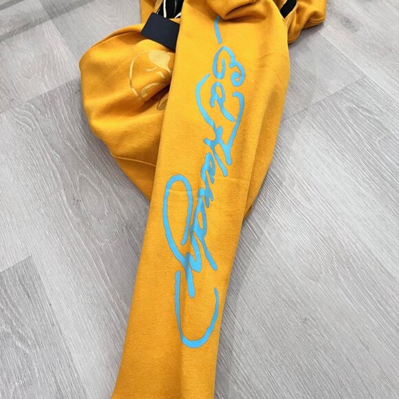 Don Ed Hardy Black Panther Logo Mustard Yellow Hoodie - Large - Picture 5 of 7